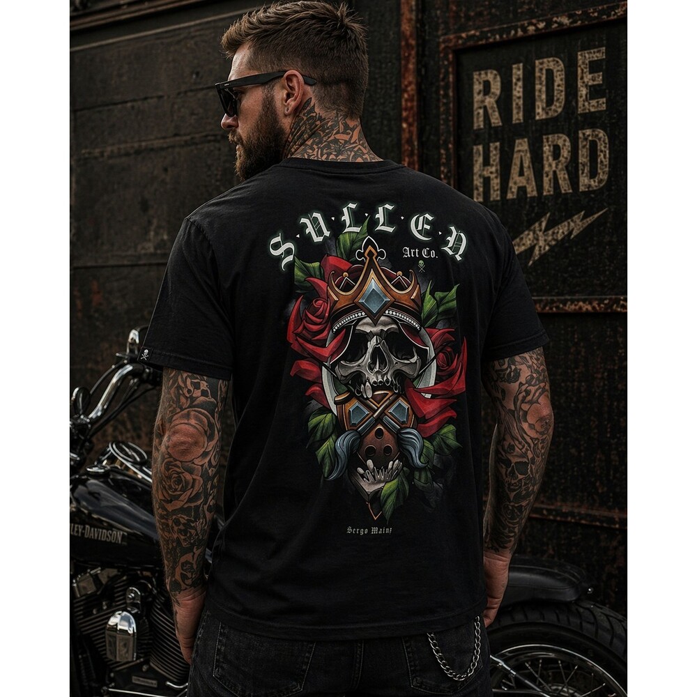 Sullen Art Collective‎ Mazur Badge Tattoo Men's Tee Shirt Small NWT New L100